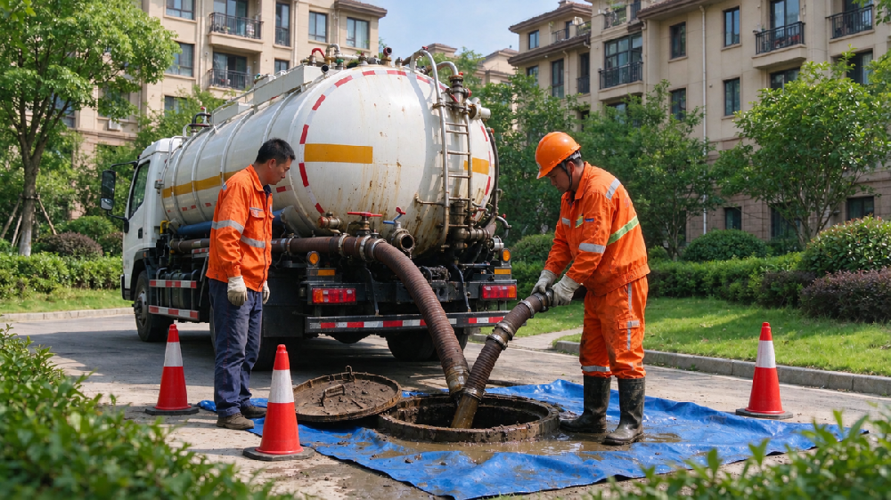 专业疏通下水道、化粪池清掏、污水处理